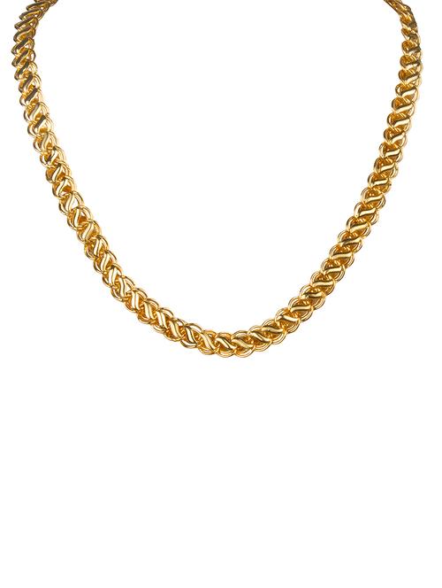 gold plated chain necklace - 18629077 - Very Small Image - 1