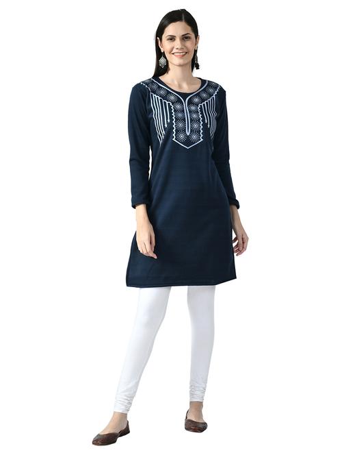 printed straight kurti - 18629652 - Very Small Image - 1