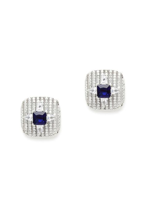 silver plated stud earring - 18633174 - Very Small Image - 1