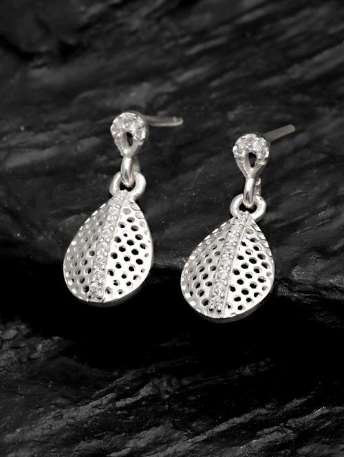 silver silver plated earring - 18633449 - Very Small Image - 1