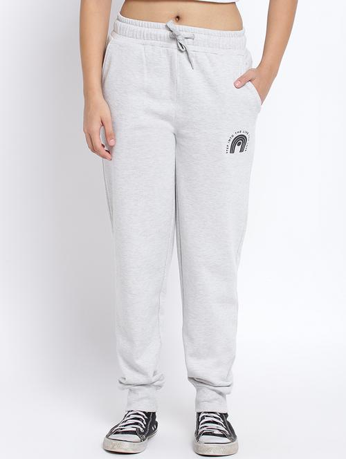 girls mid rise printed track pant - 18633567 - Very Small Image - 1