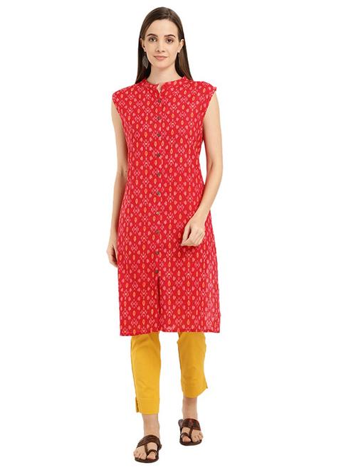 women's straight kurta - 18633922 - Very Small Image - 1