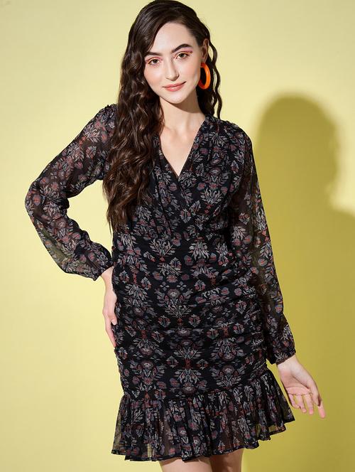 women's tiered dress floral dress - 18634009 - Very Small Image - 1