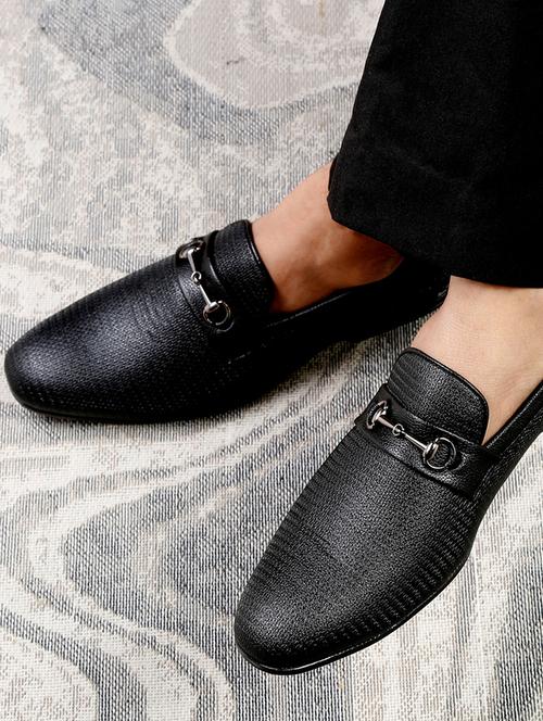 mens black slip on loafer - 18634537 - Very Small Image - 1