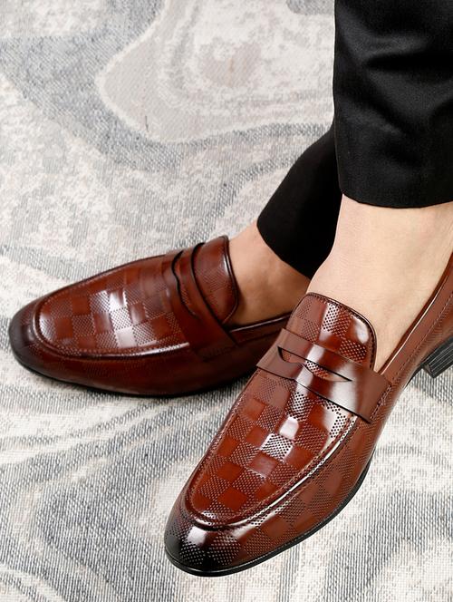 mens brown slip on loafer - 18634541 - Very Small Image - 1