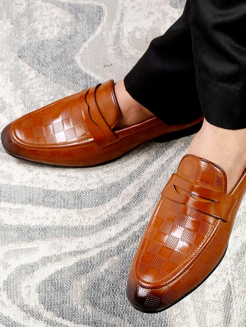mens tan slip on loafer - 18634542 - Very Small Image - 1