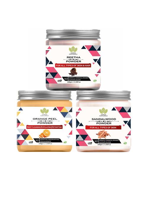 pack of 3 100% pure & natural powder combo - 18634672 - Very Small Image - 1