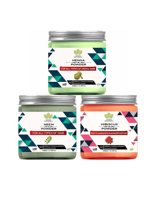 pack of 3 100% pure & natural powder combo - 18634674 - Very Small Image - 1