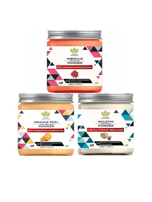 pack of 3 100% pure & natural powder combo - 18634690 - Very Small Image - 1