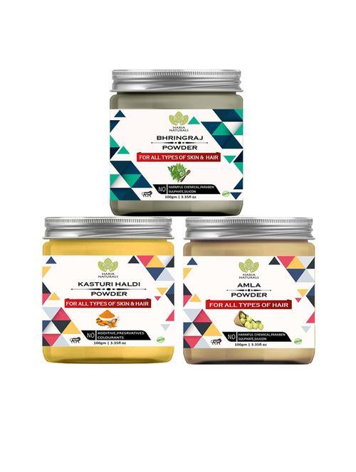 pack of 3 100% pure & natural powder combo - 18634702 - Very Small Image - 1