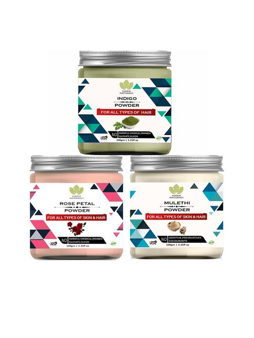 pack of 3 100% pure & natural powder combo - 18634730 - Very Small Image - 1