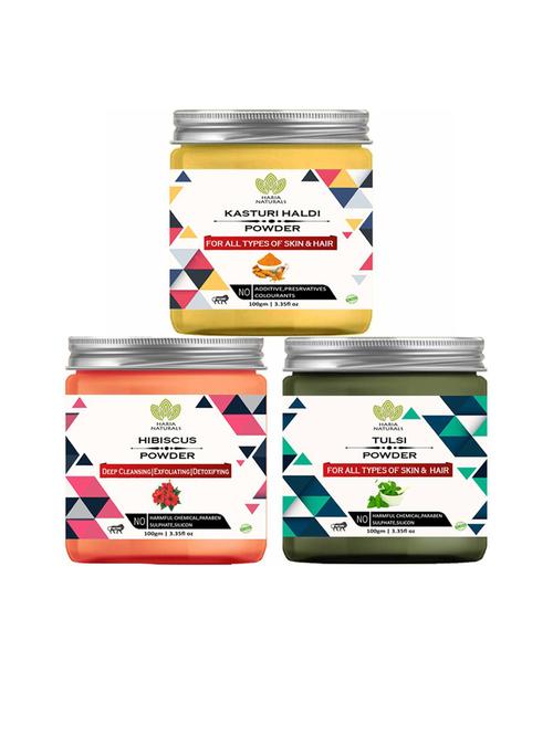 pack of 3 100% pure & natural powder combo - 18634778 - Very Small Image - 1
