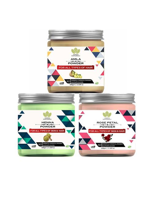 pack of 3 100% pure & natural powder combo - 18634782 - Very Small Image - 1