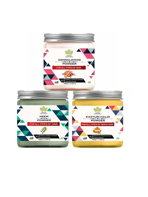 pack of 3 haria naturals beauty set - 18634802 - Very Small Image - 1