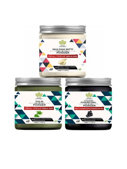 pack of 3 haria naturals beauty set - 18634830 - Very Small Image - 1