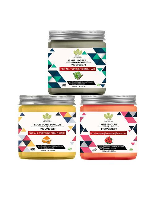 pack of 3 haria naturals beauty set - 18634848 - Very Small Image - 1