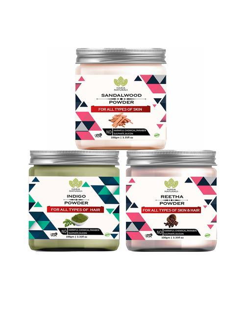 pack of 3 haria naturals beauty set - 18634850 - Very Small Image - 1