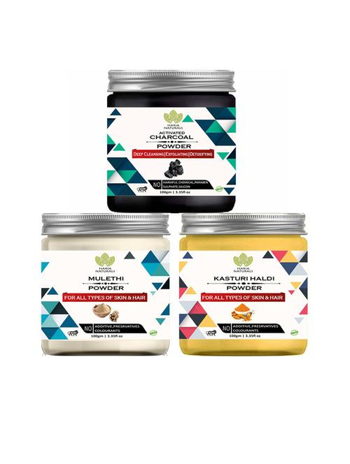 pack of 3 haria naturals beauty set - 18634862 - Very Small Image - 1