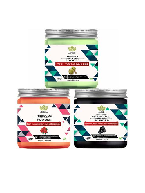pack of 3 haria naturals beauty set - 18634884 - Very Small Image - 1