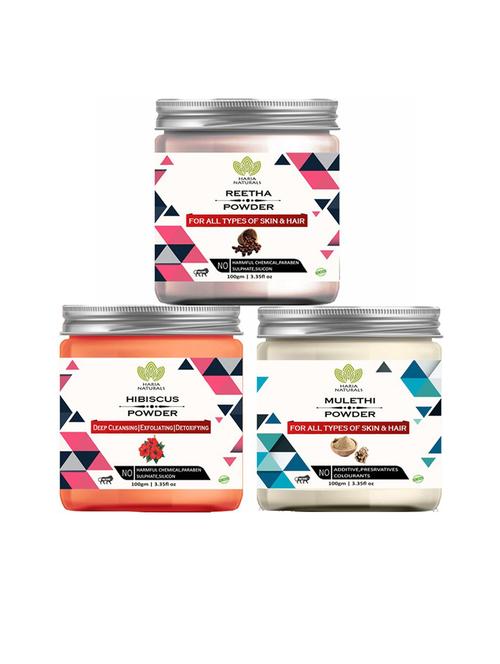 pack of 3 haria naturals beauty set - 18634886 - Very Small Image - 1