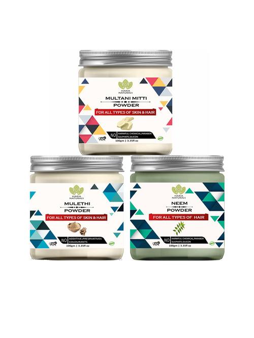 pack of 3 haria naturals beauty set - 18634910 - Very Small Image - 1