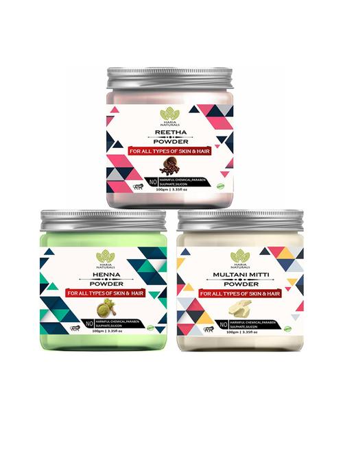 pack of 3 haria naturals beauty set - 18634915 - Very Small Image - 1