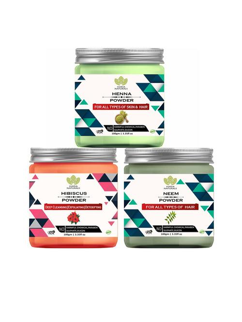 pack of 3 haria naturals beauty set - 18634917 - Very Small Image - 1