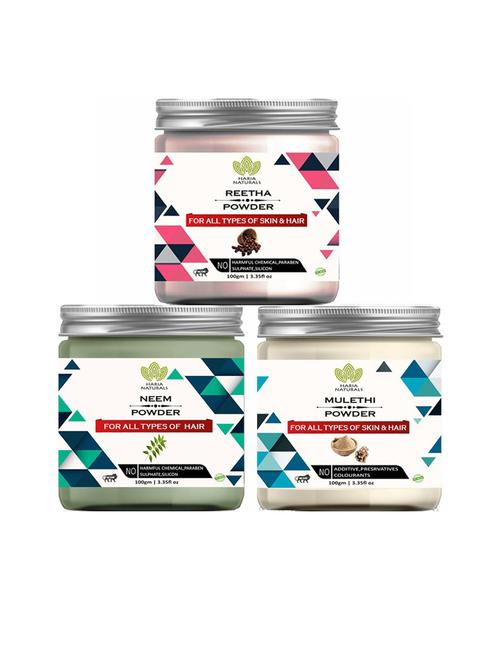 pack of 3 haria naturals beauty set - 18634924 - Very Small Image - 1