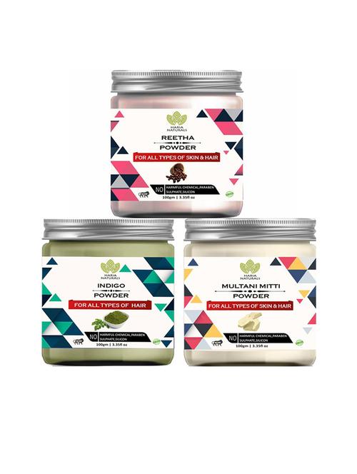 pack of 3 haria naturals beauty set - 18634927 - Very Small Image - 1