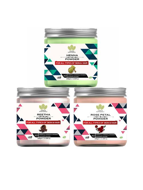 pack of 3 haria naturals beauty set - 18634962 - Very Small Image - 1