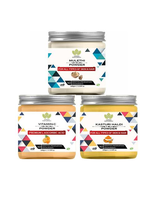 pack of 3 haria naturals beauty set - 18634963 - Very Small Image - 1