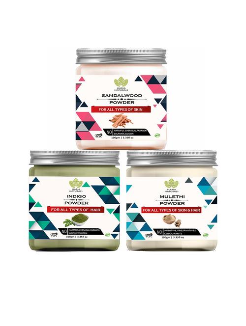 pack of 3 haria naturals beauty set - 18634991 - Very Small Image - 1