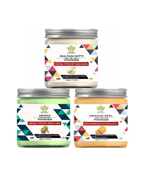 pack of 3 haria naturals beauty set - 18635006 - Very Small Image - 1