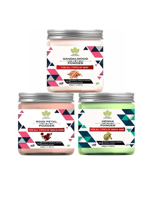 pack of 3 haria naturals beauty set - 18635011 - Very Small Image - 1