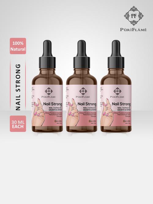 nail strong growth oil for shiny & stronger nails growth and cuticle care 90ml - 18635150 - Very Small Image - 1