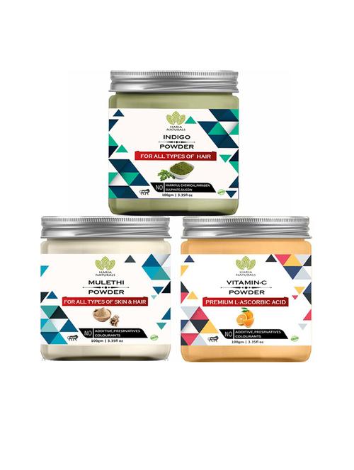 pack of 3 haria naturals beauty set - 18635161 - Very Small Image - 1