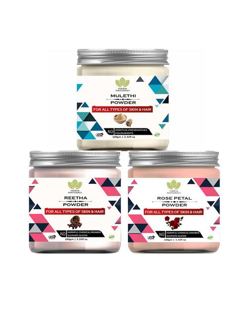 pack of 3 haria naturals beauty set - 18635165 - Very Small Image - 1