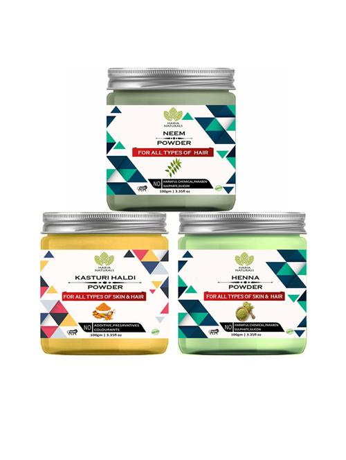 pack of 3 haria naturals beauty set - 18635168 - Very Small Image - 1