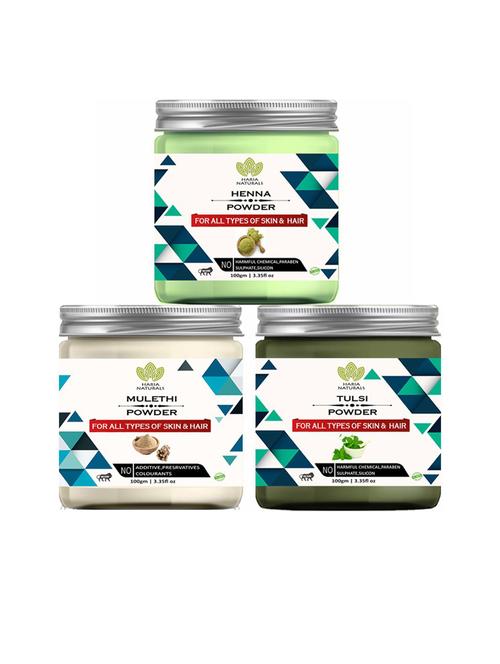 pack of 3 haria naturals beauty set - 18635169 - Very Small Image - 1