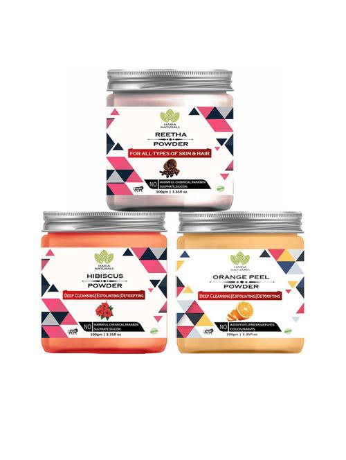 pack of 3 haria naturals beauty set - 18635187 - Very Small Image - 1