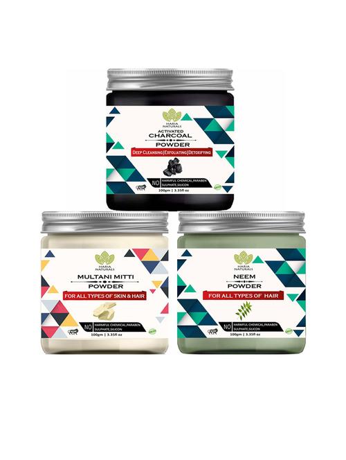 pack of 3 haria naturals beauty set - 18635205 - Very Small Image - 1