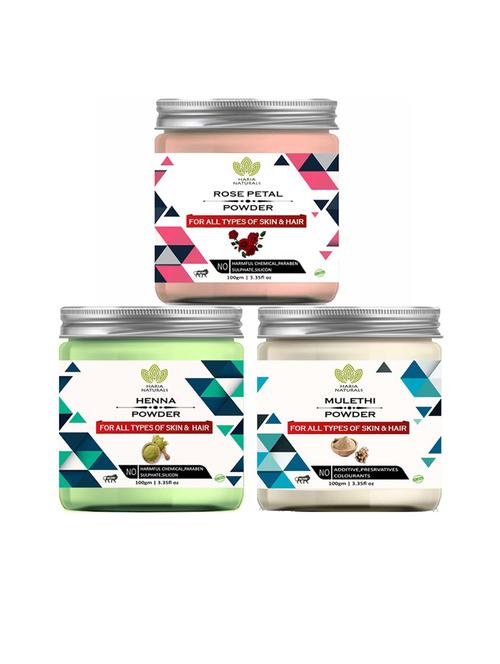 pack of 3 haria naturals beauty set - 18635208 - Very Small Image - 1