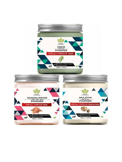 pack of 3 haria naturals beauty set - 18635213 - Very Small Image - 1