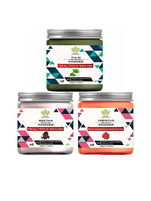 pack of 3 haria naturals beauty set - 18635218 - Very Small Image - 1