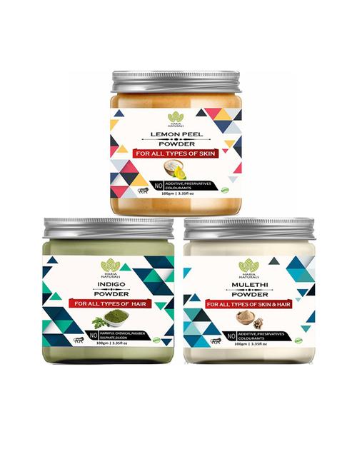 pack of 3 100% pure & natural powder combo - 18635229 - Very Small Image - 1