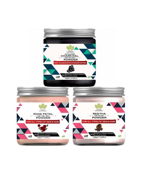 pack of 3 100% pure & natural powder combo - 18635234 - Very Small Image - 1