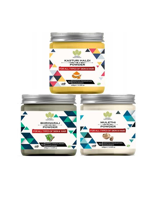 pack of 3 100% pure & natural powder combo - 18635236 - Very Small Image - 1