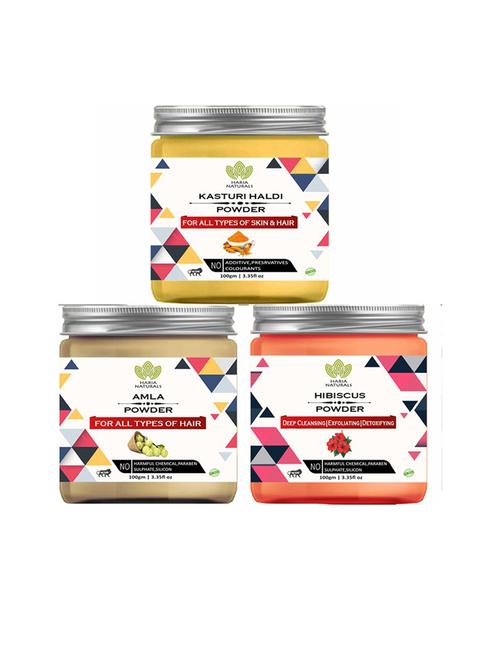 pack of 3 100% pure & natural powder combo - 18635238 - Very Small Image - 1