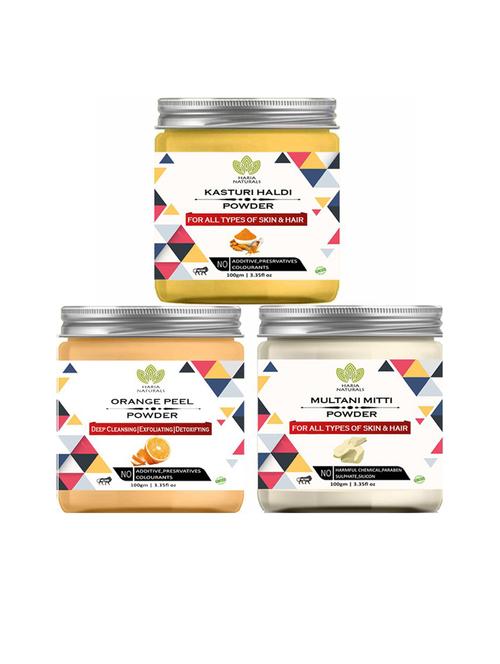 pack of 3 100% pure & natural powder combo - 18635240 - Very Small Image - 1