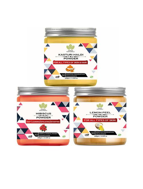 pack of 3 100% pure & natural powder combo - 18635255 - Very Small Image - 1